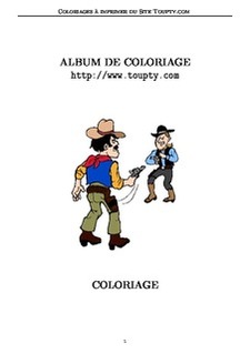coloriage cow-boy