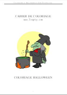 coloriage halloween au format pdf