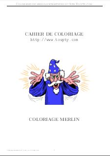 merlin enchanteur album de coloriage 1