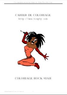 rock star album de coloriage 3