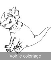 coloriage dinosaure mignon