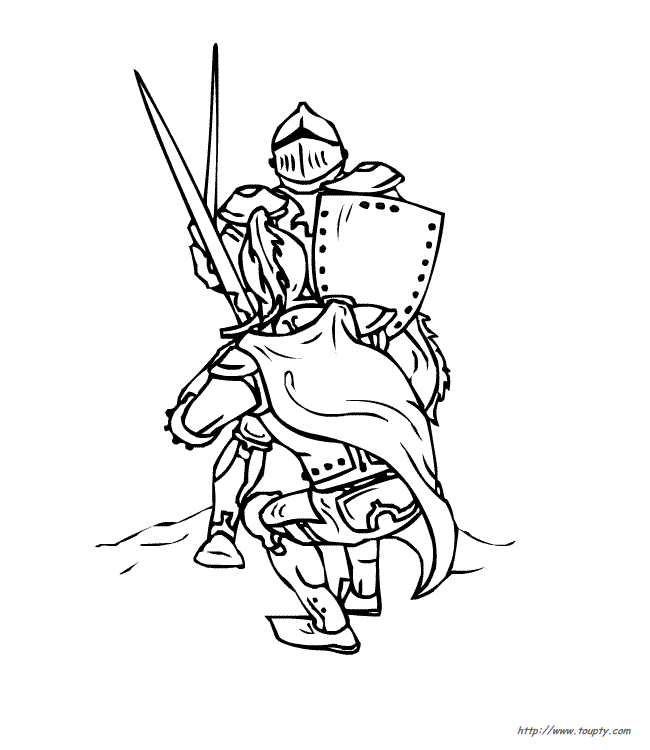 Coloriage Chevaliers