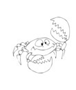 crabe rigolo grosse pinces