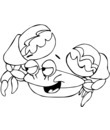 crabe personnage dessins animés