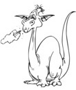 dragon crache fumée