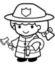 fille métier pompier incendie sauvetage
