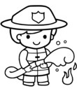 garcon métier pompier incendie sauveteur