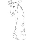 girafe image a imprimer et colorier