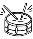 instrument tambourin baguettes