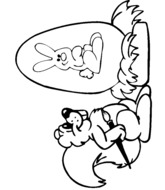 coloriage pâques