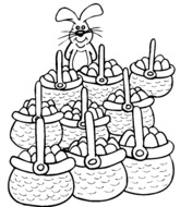 coloriage pâques