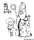 coloriage saint nicolas