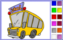 coloriage bus