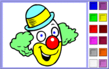coloriage en ligne 5 clown