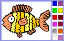 poisson jaune et orange