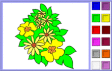 coloriage en ligne 3 fleur