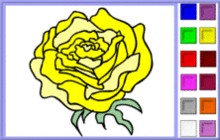 coloriage en ligne 4 fleur