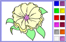 coloriage en ligne 6 fleur