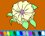 coloriage en ligne 5 fleurs