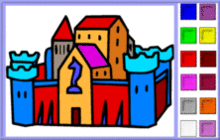 forteresse pour colorier en ligne