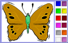 coloriage en ligne 2 papillon
