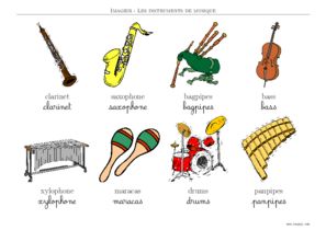 imagier instrument de musique en anglais
