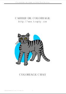 album de coloriage de chat