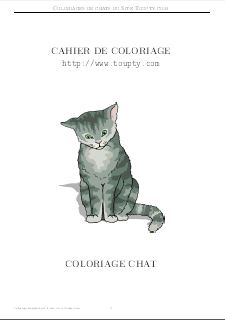 album de coloriage de chat