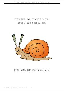 escargot album de coloriage 1 pdf