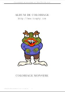 coloriage Monstres