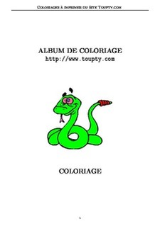 coloriage serpent