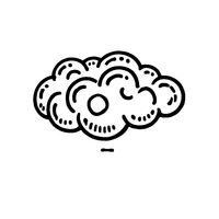 Coloriage Illustration d'un nuage | Toupty.com