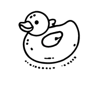 Coloriage Canard en plastique pour baignoire | Toupty.com