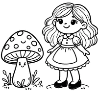 Coloriage Alice au pays des merveilles | Toupty.com