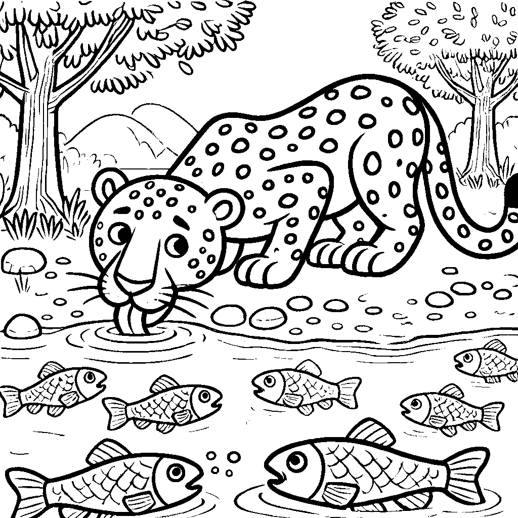 coloriage-jaguar Page 8