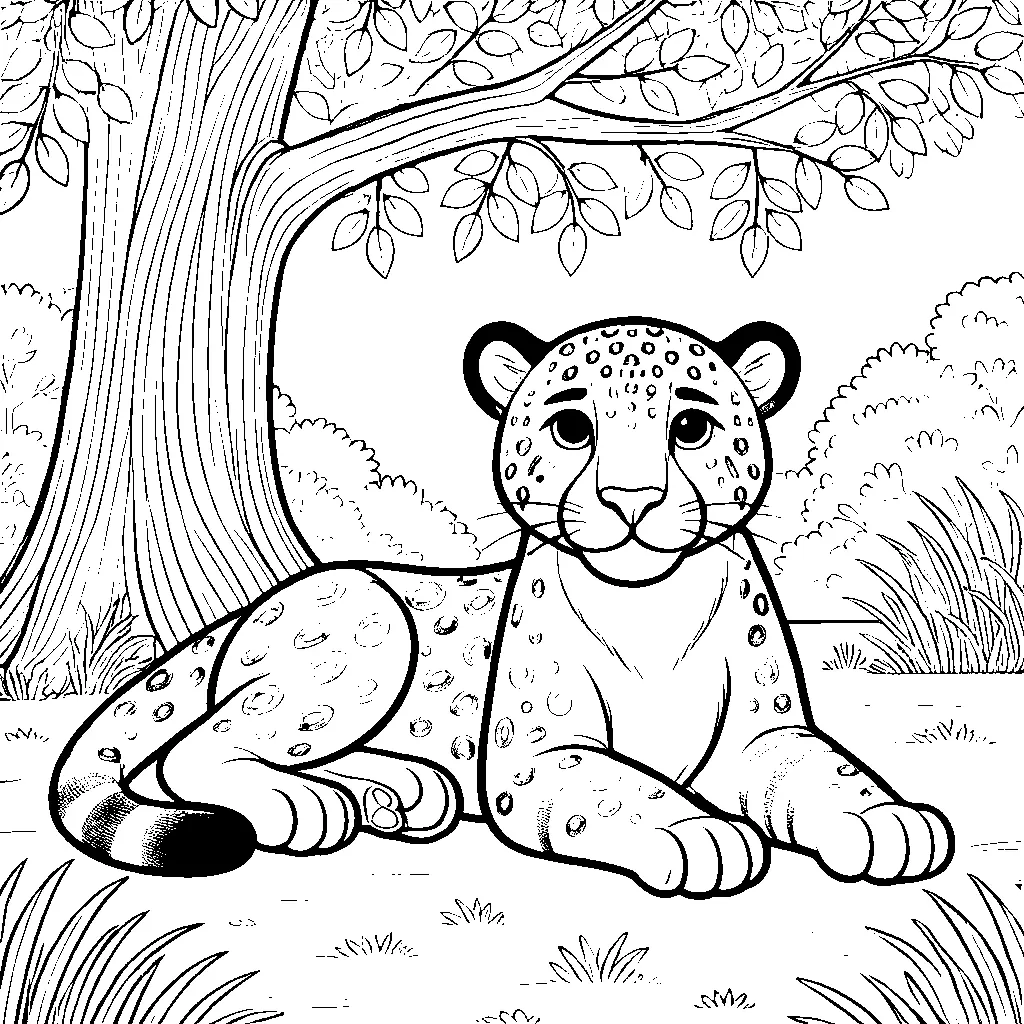 coloriage-jaguar Page 9