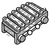 Coloriage xylophone pour enfant | Toupty.com