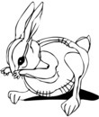imprimer pour coloriage dessin lapin
