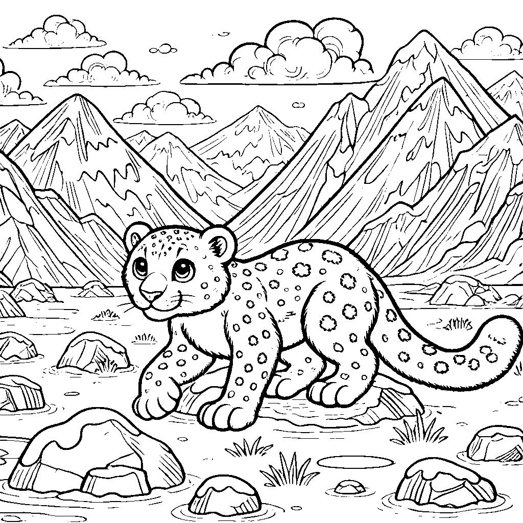 coloriage-leopard Page 17