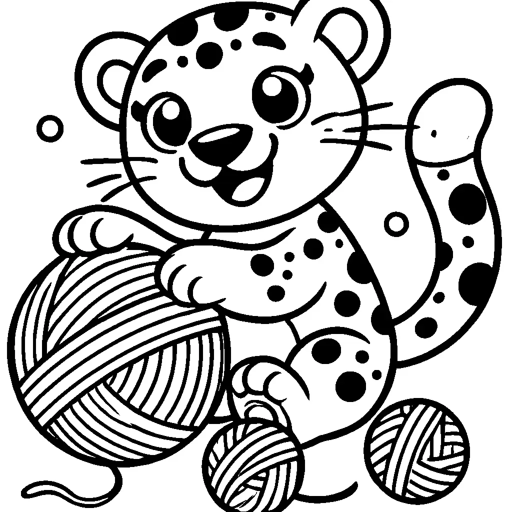 coloriage-leopard Page 2