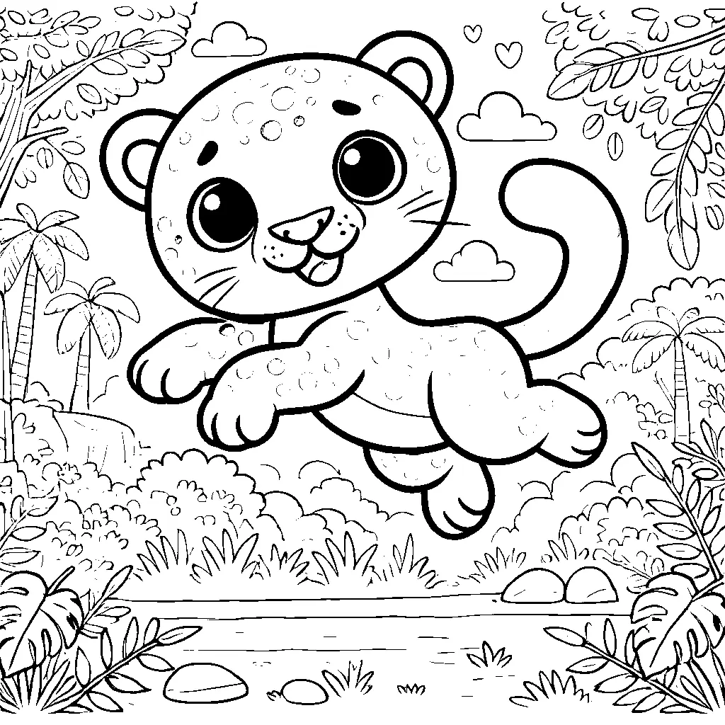 coloriage-leopard Page 6