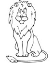 dessin lion pour coloriage