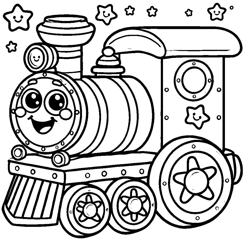 coloriage-locomotive Page 15