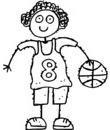 joueuse de basket fille