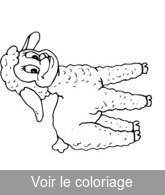 Coloriage Petit mouton mignon | Toupty.com