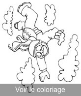 Coloriage parachutiste effectuant une chute libre | Toupty.com