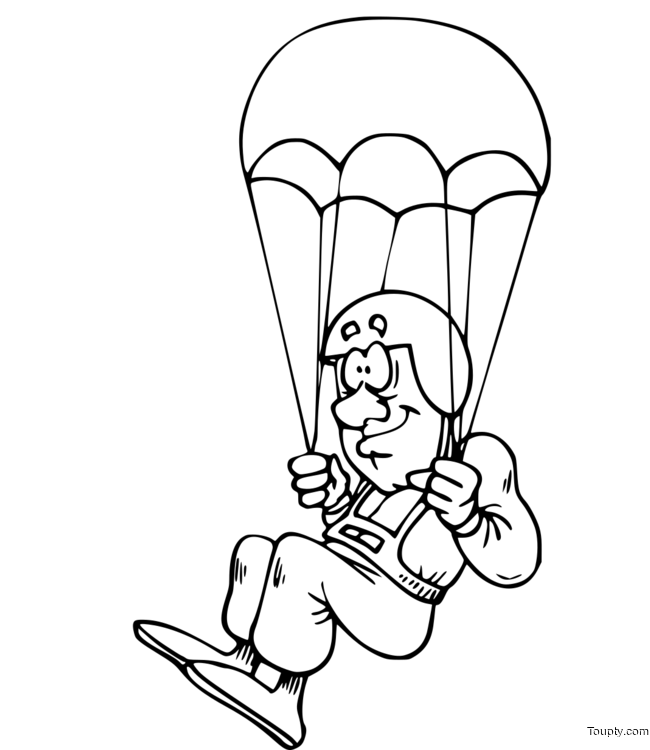 coloriage-parachutiste Page 3