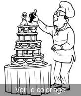 Coloriage La pièce motée du patissier | Toupty.com