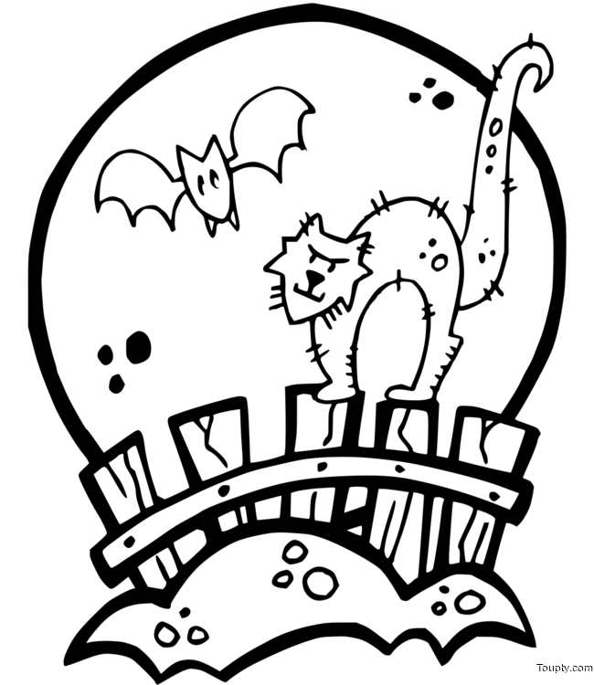 coloriage-pleine-lune-halloween Page 10