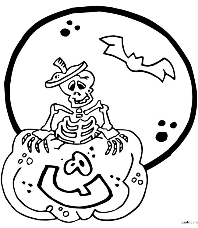 coloriage-pleine-lune-halloween Page 6